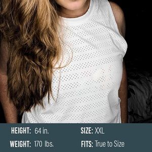 Zyia white chill tank. XXL. New with tag